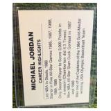 Michael Jordan Career Highlights Chicago Bulls NBA Sports Trading Card