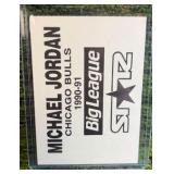 1990-91 Big League Starz MICHAEL JORDAN Promo Card Chicago Bulls