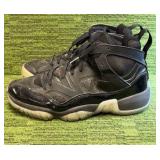 Air Jordan Jumpman Two Trey Retro Mens 10.5 Black Patent Leather Basketball Shoe- Used
