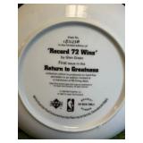 Michael Jordan "RECORD 72 WINS" Plate by Upper Deck and Bradford Exchange W COA