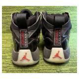 Air Jordan Jumpman Two Trey Retro Mens 10.5 Black Patent Leather Basketball Shoe- Used