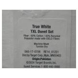 Twin/Twin XL 2pc Heritage Solid Duvet Cover Set White - Cannon