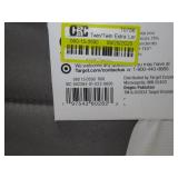 Twin/Twin Extra Long Satin Quilt Dark Gray - Room Essentials