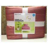 Full/Queen Satin Quilt Rose Pink - Room Essentials