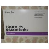 Room Essentials Queen Microfiber Sheet Set Pink Leopard Print
