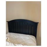Twin Bed Frame with Arched Headboard - Dark Finish