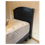 Twin Bed Frame with Arched Headboard - Dark Finish