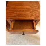 Solid Wood Mission Style End Tables with Drawers - Set of 2