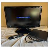 Sharp LCD Monitor With Remote and Media Box - Black
