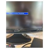 Sharp LCD Monitor With Remote and Media Box - Black