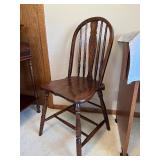 Windsor High-Back Spindle Chair - Vintage Oak Finish