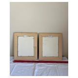 Warren Kimble Birdhouse Prints - Framed Set of 2 in Green Frames