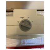 White Table Fan - Turbo Dial, Compact Desk Fan