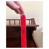 Antique-Style Dark Wood Side Table with Drawer, Lower Shelf & Turned Legs