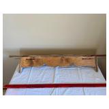 Wall Shelf - Rustic Farmhouse Scalloped Front Edge, Whitewashed Wood Display