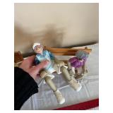 Manning Limited Edition Figurines - 4-Piece Sitting Elderly Couple Set