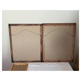 Vintage Framed Prints - 3 Victorian Girl Portraits in Frames