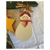 Birdhouse Wreath With Cardinal Birds, Pinecones, Stars & Happy Holly Days Sign