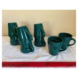Teal Ceramic Coffee Mugs