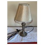 Vintage Table Lamp with Beaded Fringe Shade