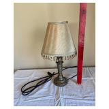 Vintage Table Lamp with Beaded Fringe Shade