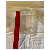 Pressed Glass Serving Set - 4-Piece Clear Glass with Rectangular Dish & Bowls