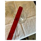 Pressed Glass Serving Set - 4-Piece Clear Glass with Rectangular Dish & Bowls