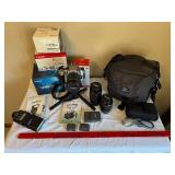 Canon EOS Rebel XT 350D Digital SLR with 75-300mm & 28-105mm Lenses & 430EX Flash
