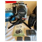 Canon EOS Rebel XT 350D Digital SLR with 75-300mm & 28-105mm Lenses & 430EX Flash