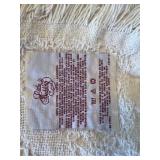 Set of 4 Throw Pillows - Geometric Diamond Pattern and Cream Blanket