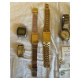 Vintage Watches Assortment - Pulsar, Casio, Seiko & Spare Parts