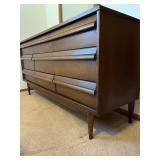 MCM StyleHouse Exclusive Dresser With Mirror - Walnut Finish, 9-Drawer