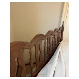 Carved Wood Kind Headboard - Vintage Style