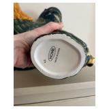 HOME Rooster Figurines - Ceramic Chicken Sculptures, 4-Piece Set