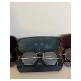 Vintage Eyeglasses Collection with Doctor-Label Cases
