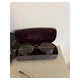 Vintage Eyeglasses Collection with Doctor-Label Cases