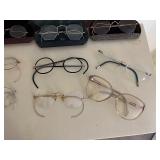 Vintage Eyeglasses Collection with Doctor-Label Cases