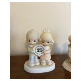5-Piece Ceramic Baby Figurine Set - Pastel Collectible Figures