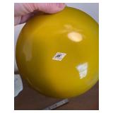 Fruit Motif Porcelain Pitcher, Plate, Creamer, Figurine & Yellow Charger