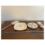 Royal Chelsea Floral Tea Set - English Bone China, Made in England (Cups, Plates, Creamer)