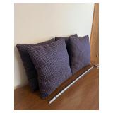 Throw Pillows Purple with Geometric Dots - Lot of 4
