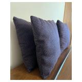 Throw Pillows Purple with Geometric Dots - Lot of 4