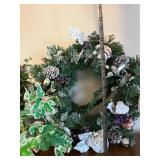 Garden Wreaths & Birdhouse Set - Lot of 3