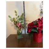Artificial Flower Arrangements in Vases - Lot of 3