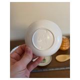 Christmas Eve Porcelain Dinnerware Set - 3 Plates, Honey Pot & Wooden Spoon