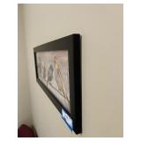 Birds on a Wire - Framed Wall Art, Black Frame, 24 in Wide