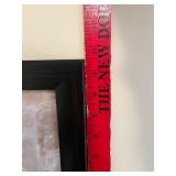 Birds on a Wire - Framed Wall Art, Black Frame, 24 in Wide