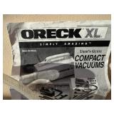 Oreck XL Compact Vacuum with Hose Attachments & Manual