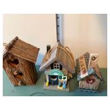 Wooden Birdhouses - Lot of 4