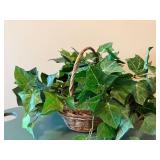 Floral Arrangements - Wreath, Ivy Basket & Purple Chrysanthemum Vase